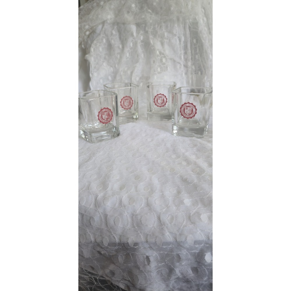 Cornell University Logo Clear Old Fashioned  Glasses ( 4 )